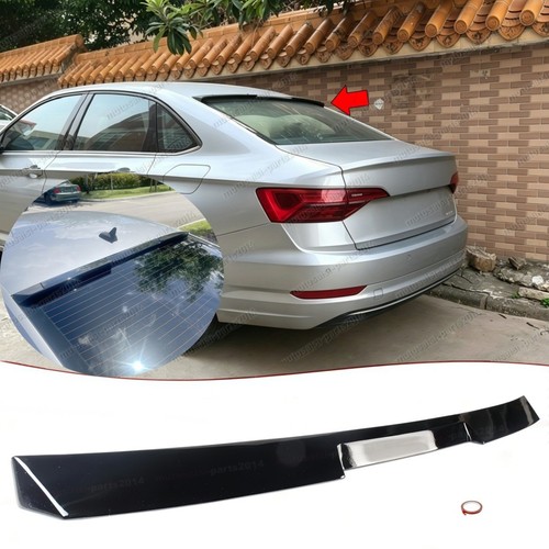 Gloss black rear roof - black,